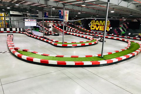 Indoor Go-Kart Racing At Game Over On The Gold Coast - Sydney 4u 2