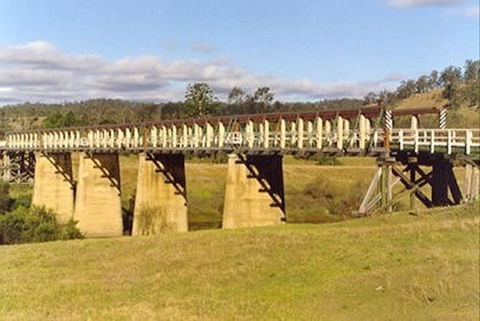 Historic Tabulam DeBurgh Timber Bridge - Accommodation Sydney 0