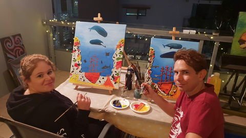 Paint And Sip Social Art Classes (2 For 1) - Sydney 4u 0