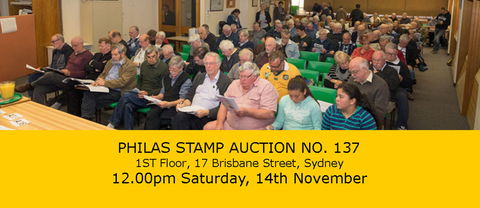 PHILAS Stamp Auction No. 137 - Accommodation Sydney 2
