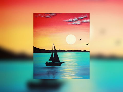 Grab A Glass Of Wine And Learn To Paint 'Sailboat'! - Accommodation Sydney 0