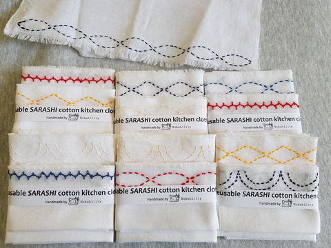 Online Live Streaming Class: Make A Sashiko Reusable Kitchen Cloth - Sydney 4u 0