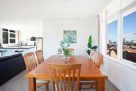 View Of Manly Pines And Waves From Large Apartment - Accommodation Sydney 2